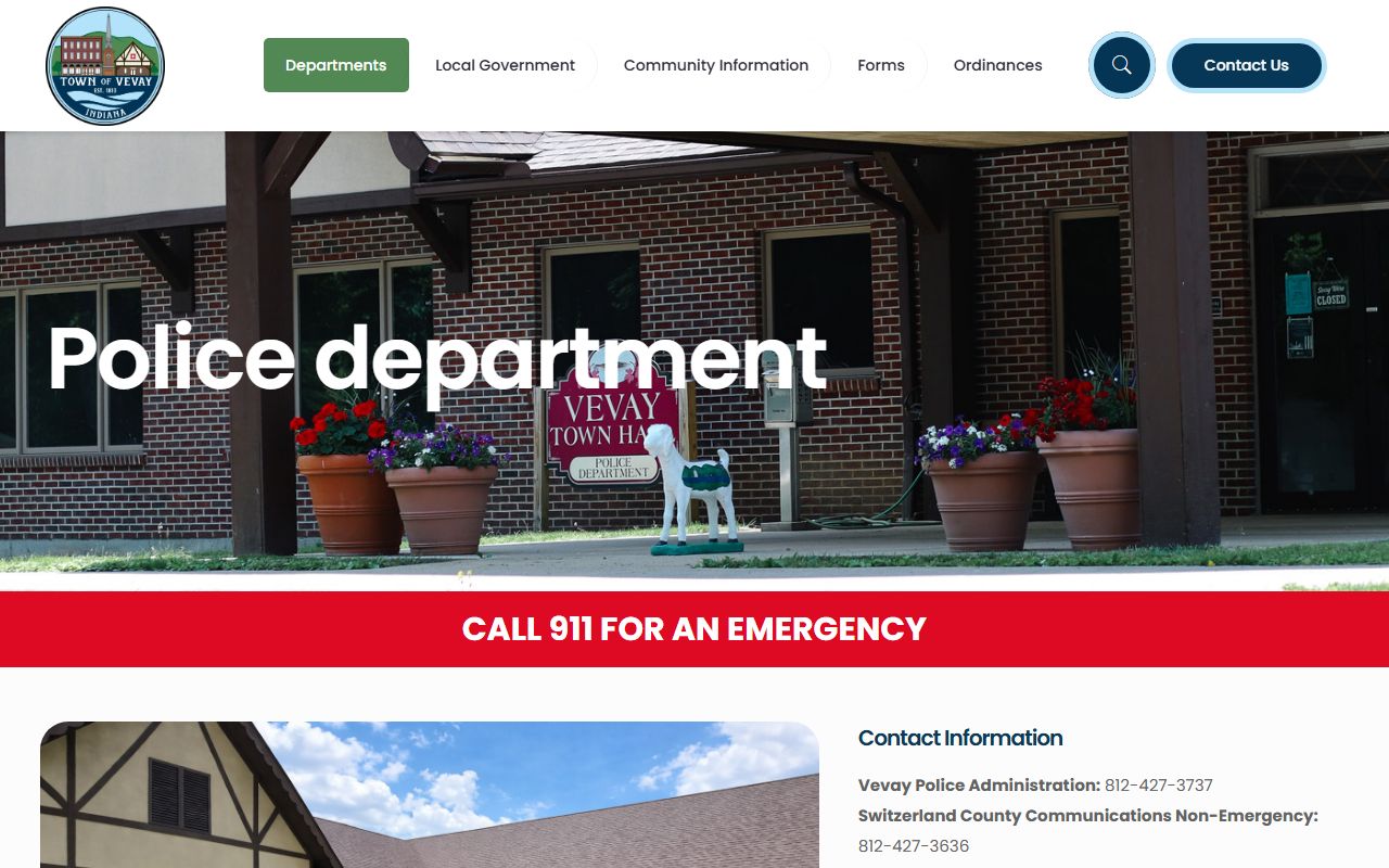 Switzerland County arrest records and court charges Vevay Police Department