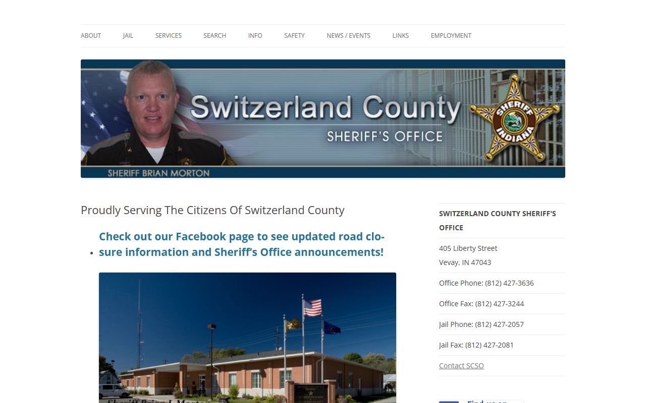 Switzerland County court records sheriff office information